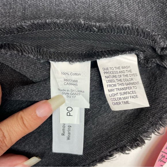 Madewell ‘McCarren Raw-Hem Jean Skirt’ in Washed Black Size 29 Waist - Picture 11 of 14